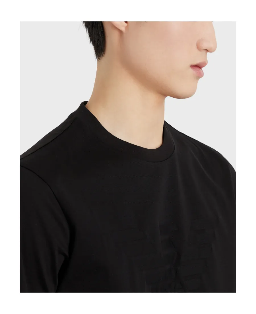 Emporio Armani Logo Jacquard Crewneck T-Shirt