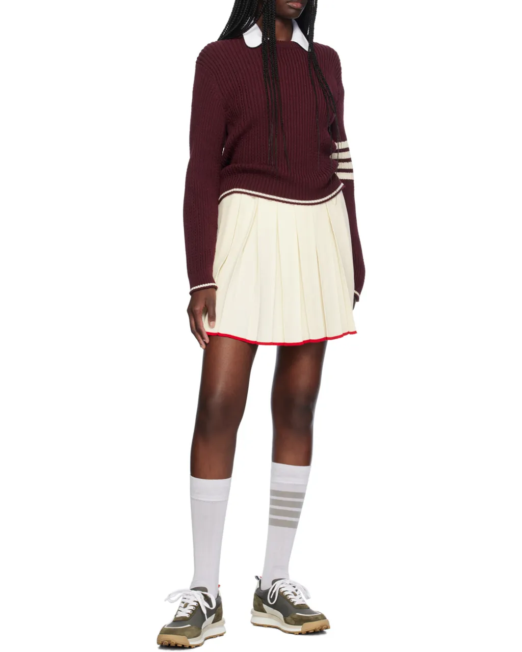 Thom Browne	Pleated Mini Skirt
