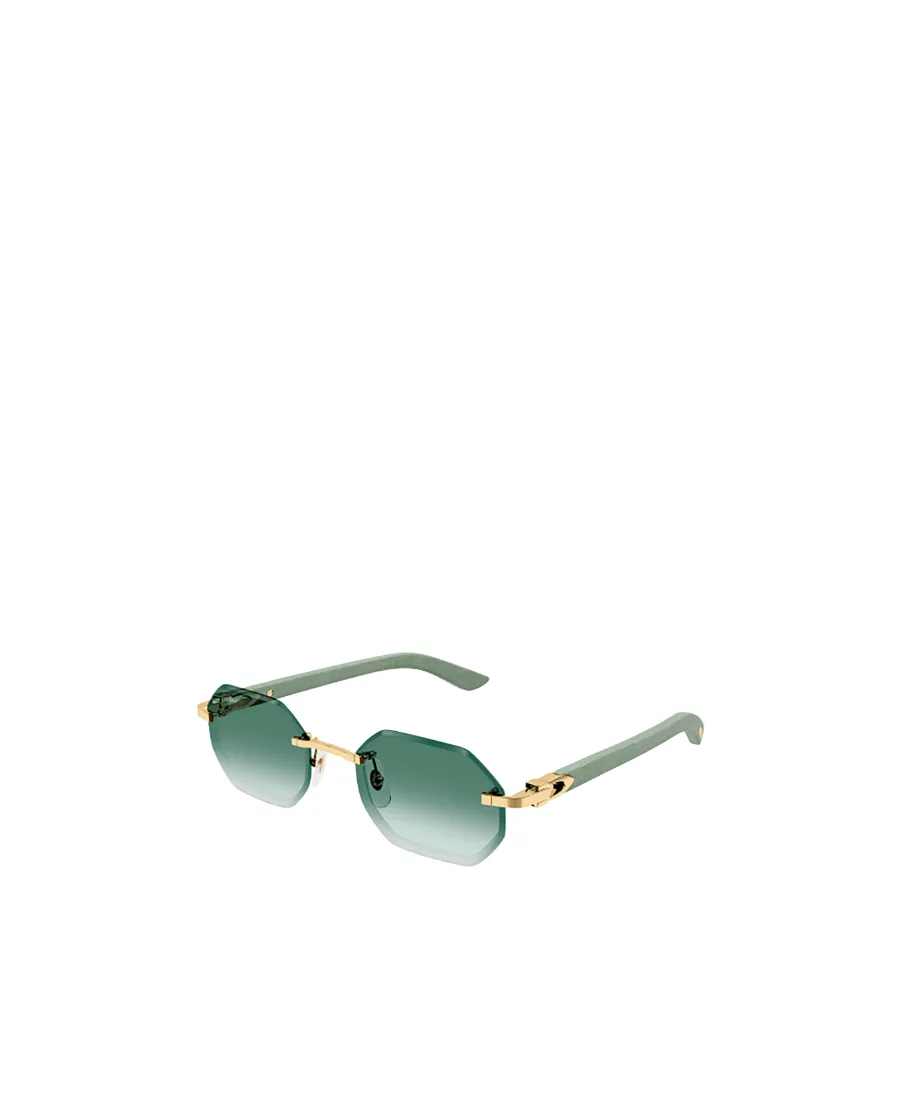 Cartier Geometric Frame Sunglasses