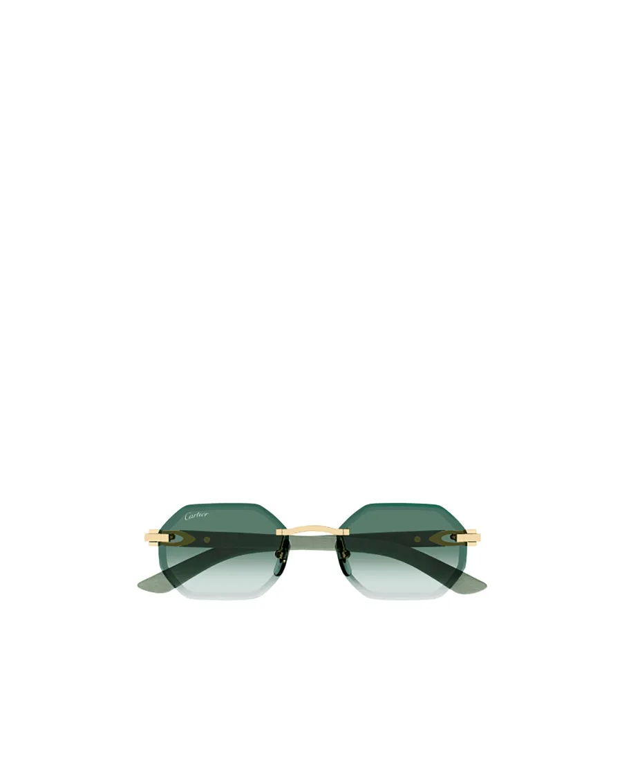 Cartier Geometric Frame Sunglasses
