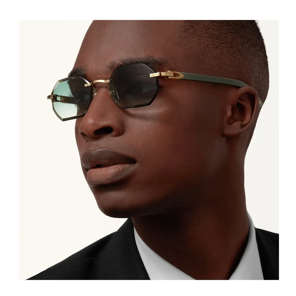Cartier Geometric Frame Sunglasses