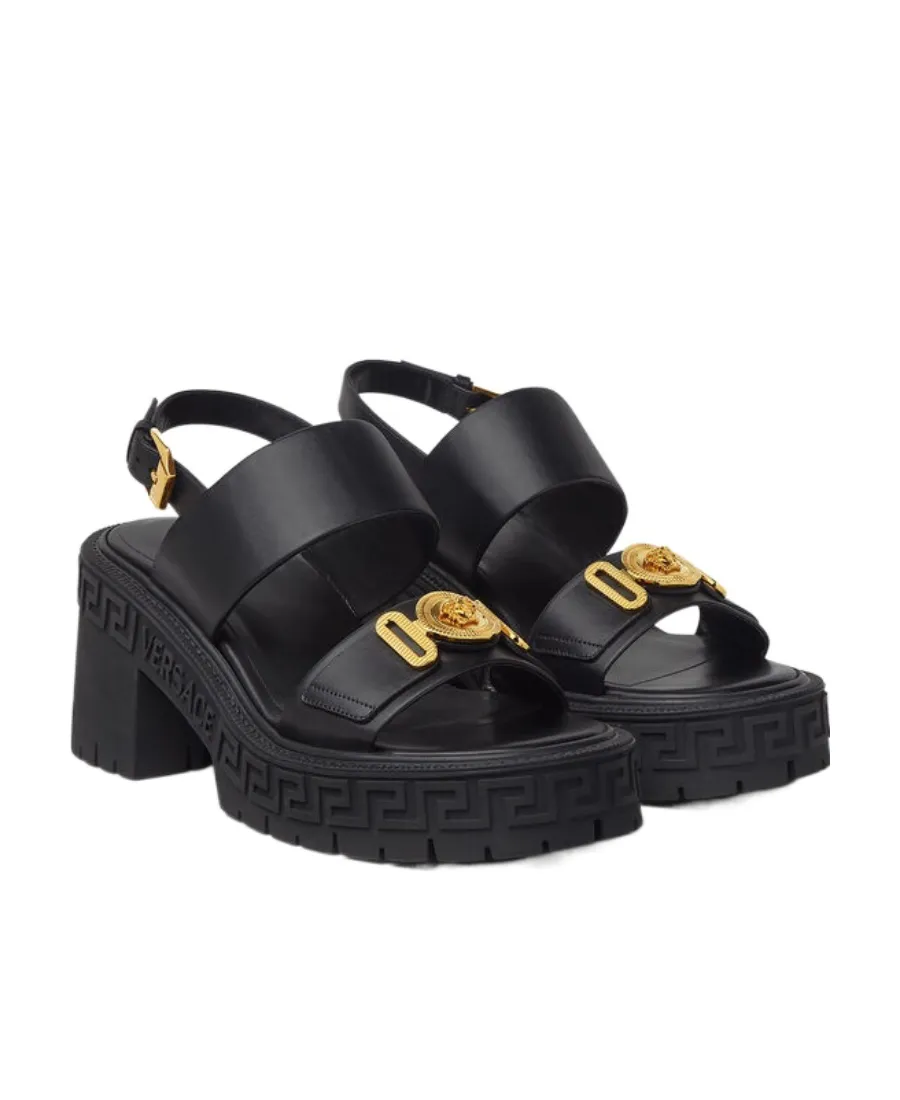 Medusa-Plaque Sandals