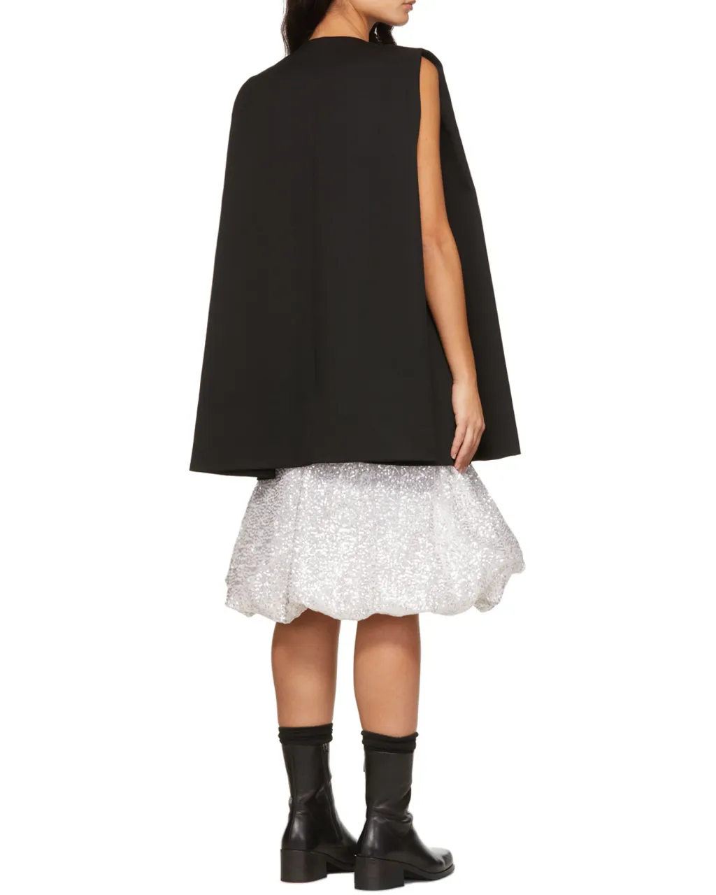 Black Sleeveless Wool Dress