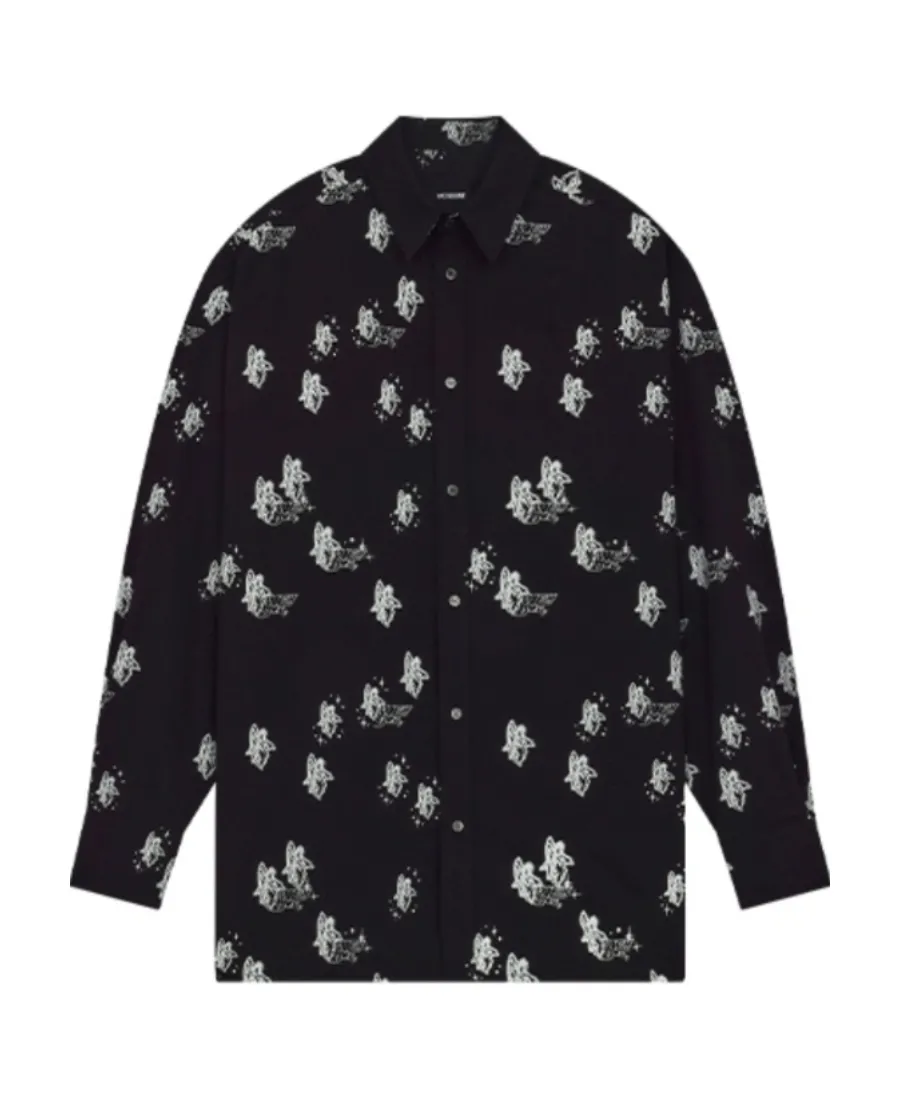 Graphic-Print Long-Sleeve Shirt