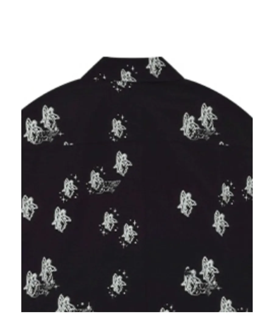 Graphic-Print Long-Sleeve Shirt