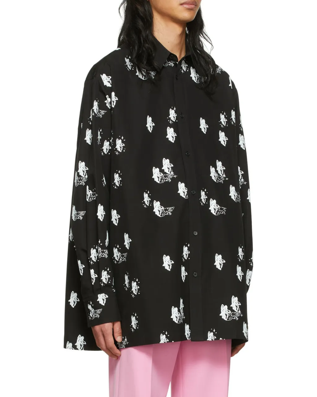 Graphic-Print Long-Sleeve Shirt