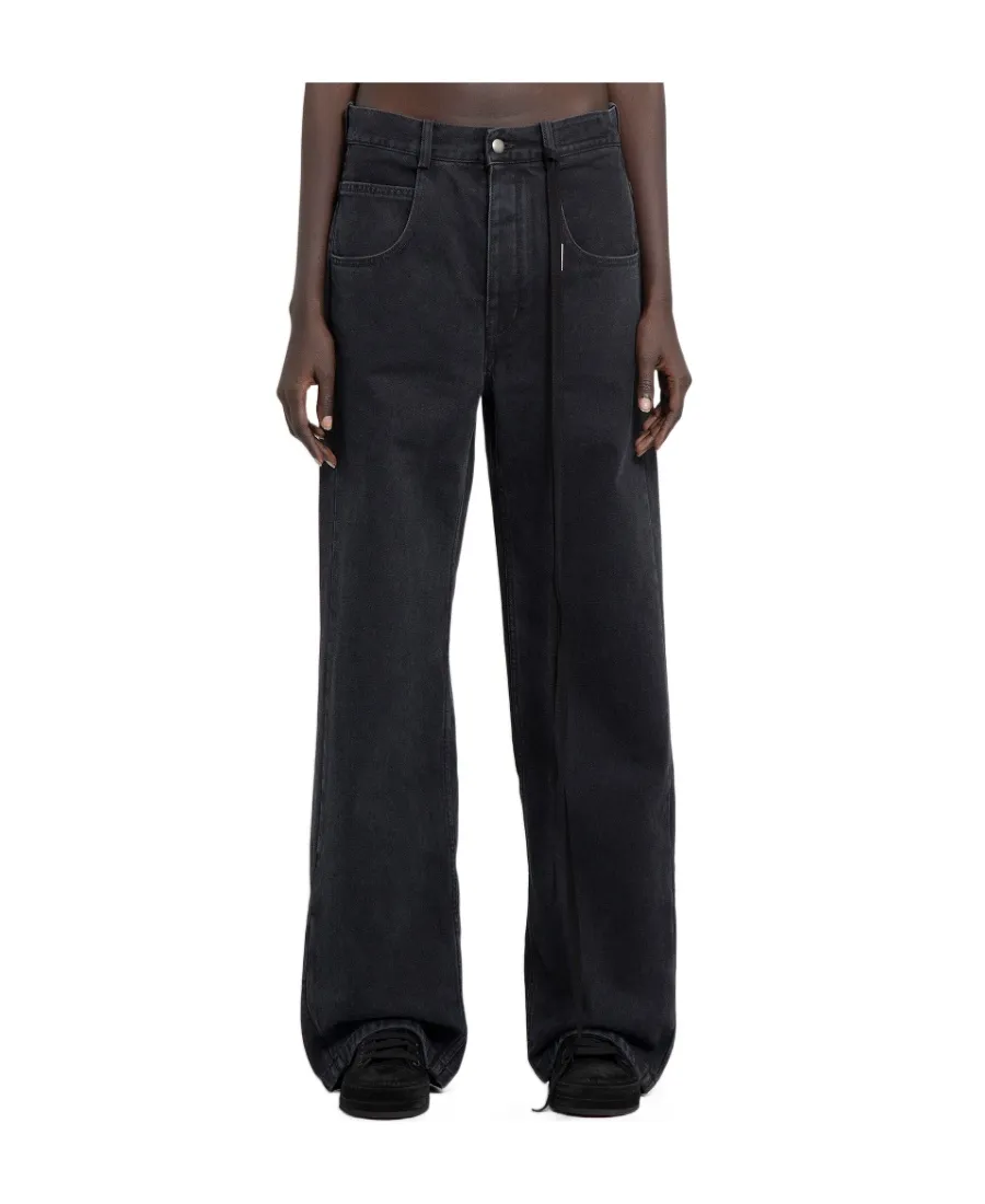 Ann Demeulemeester Logo-Plaque Jeans
