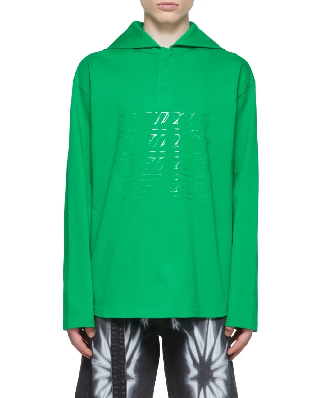 Cotton Long-Sleeved Polo Shirt