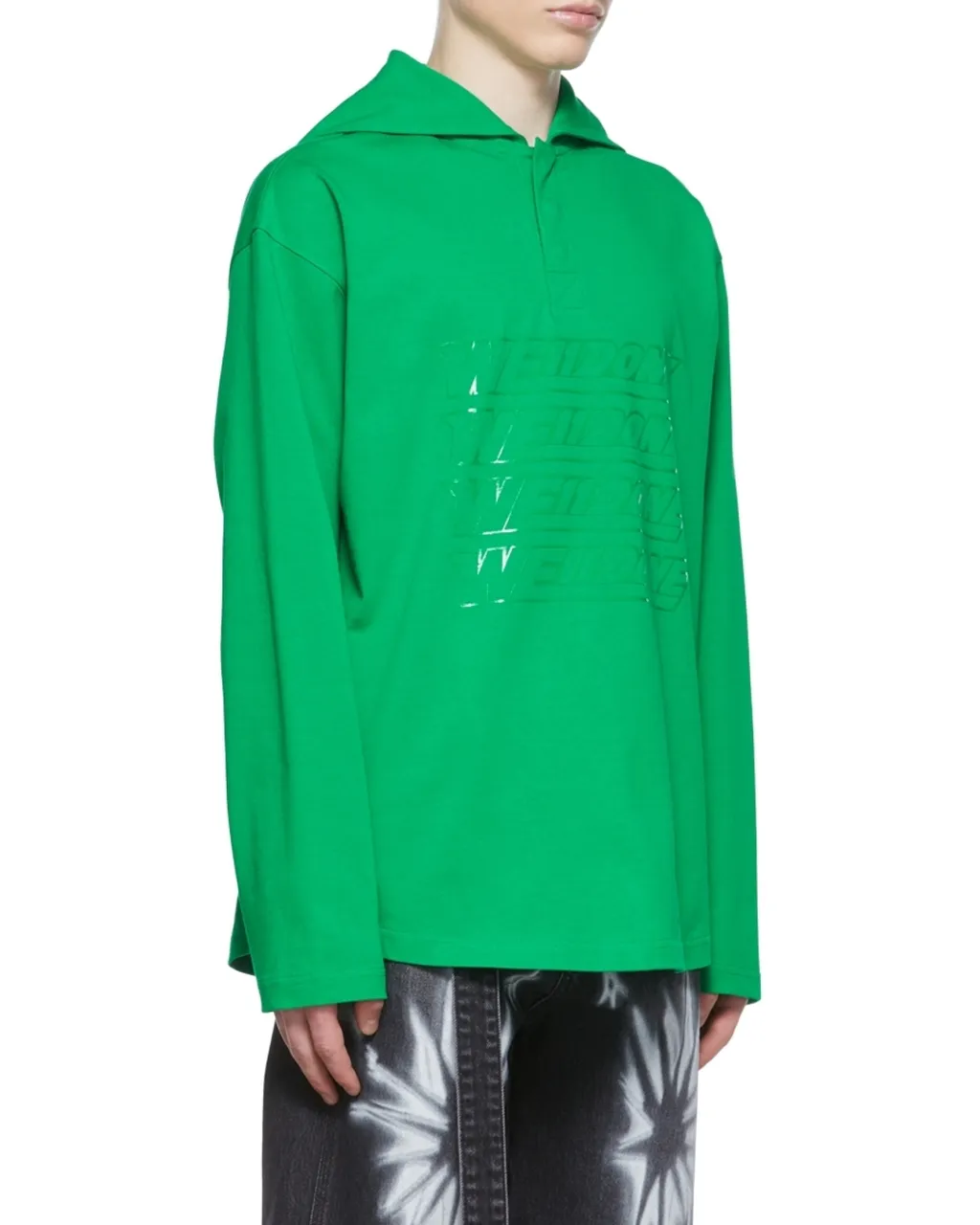 Cotton Long-Sleeved Polo Shirt