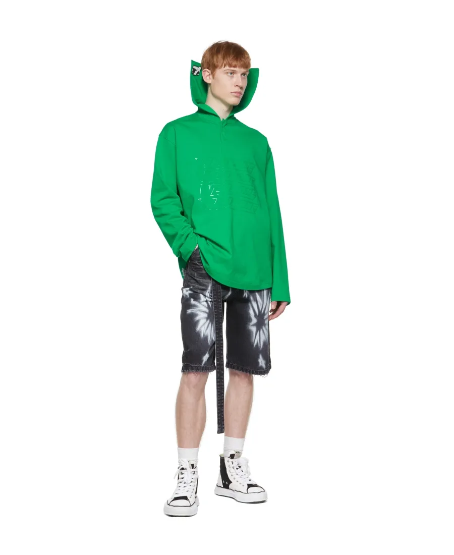 Cotton Long-Sleeved Polo Shirt
