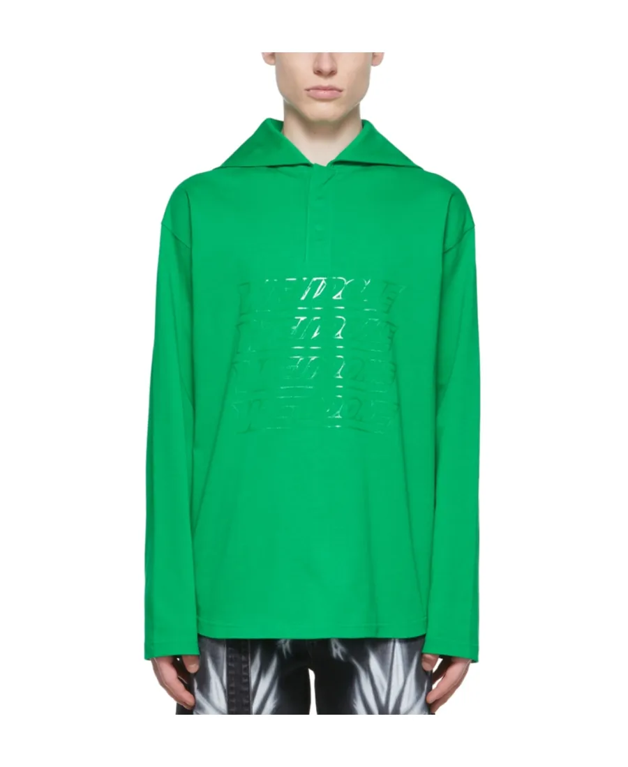 Cotton Long-Sleeved Polo Shirt