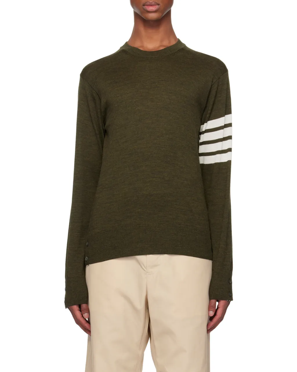Thom Browne 4-Bar Knitted Crewneck Jumper