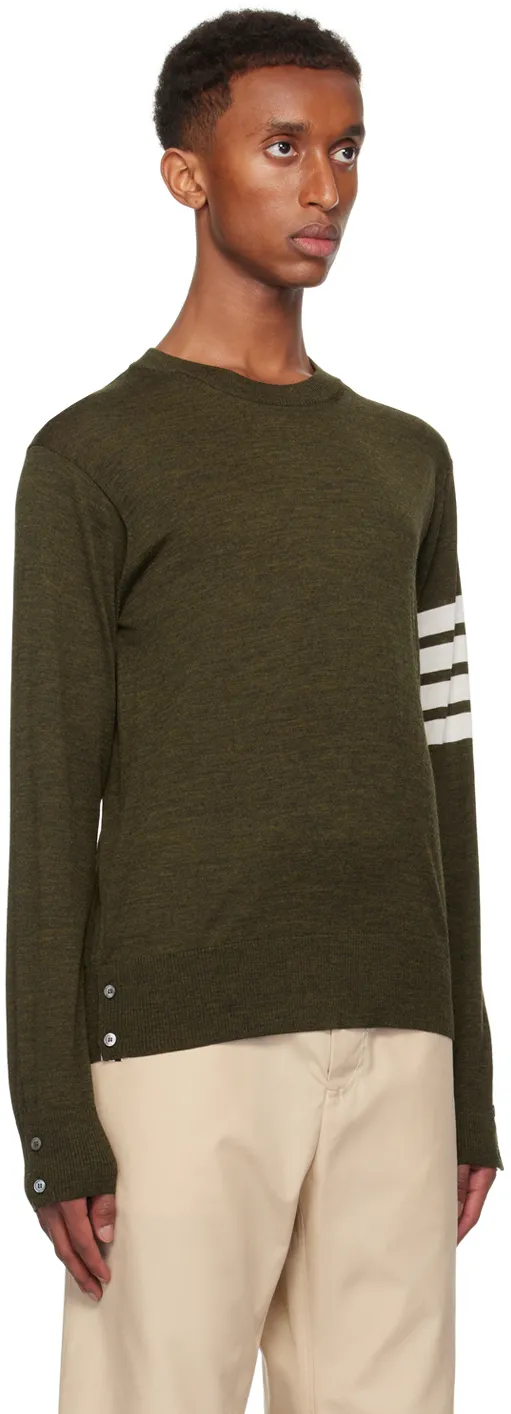 Thom Browne 4-Bar Knitted Crewneck Jumper