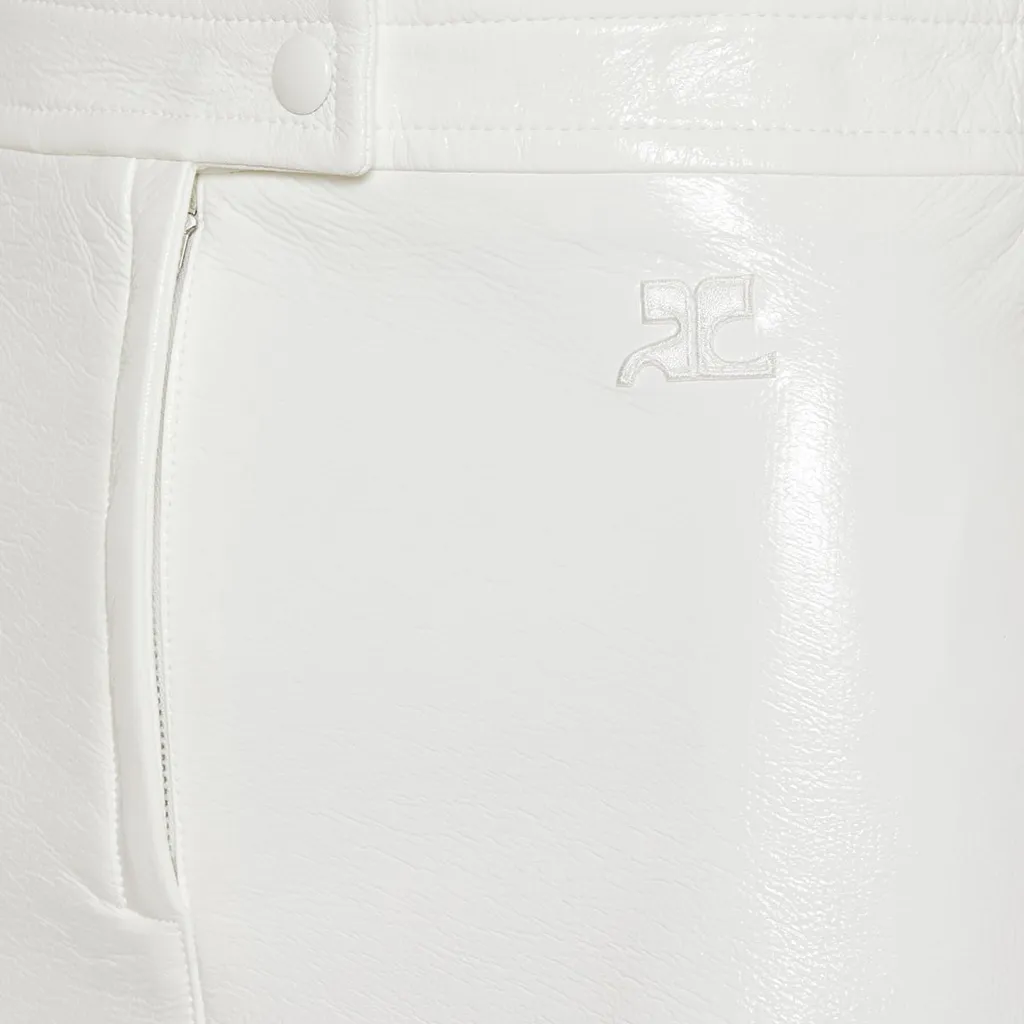 CourrÈGes Reedition Logo Patch Mini Skirt