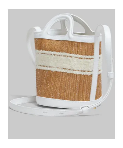 Marni Small Tropicalia Logo-Embroidered Drawstring Bucket Bag