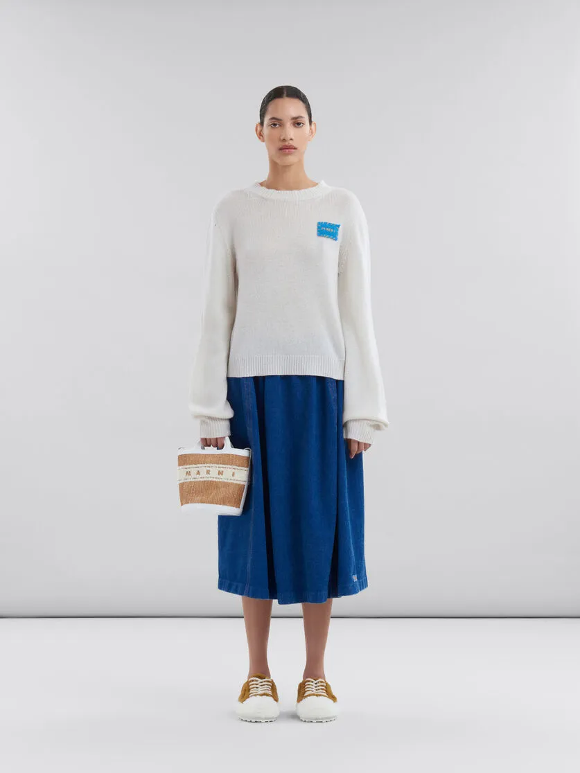 Marni Small Tropicalia Logo-Embroidered Drawstring Bucket Bag