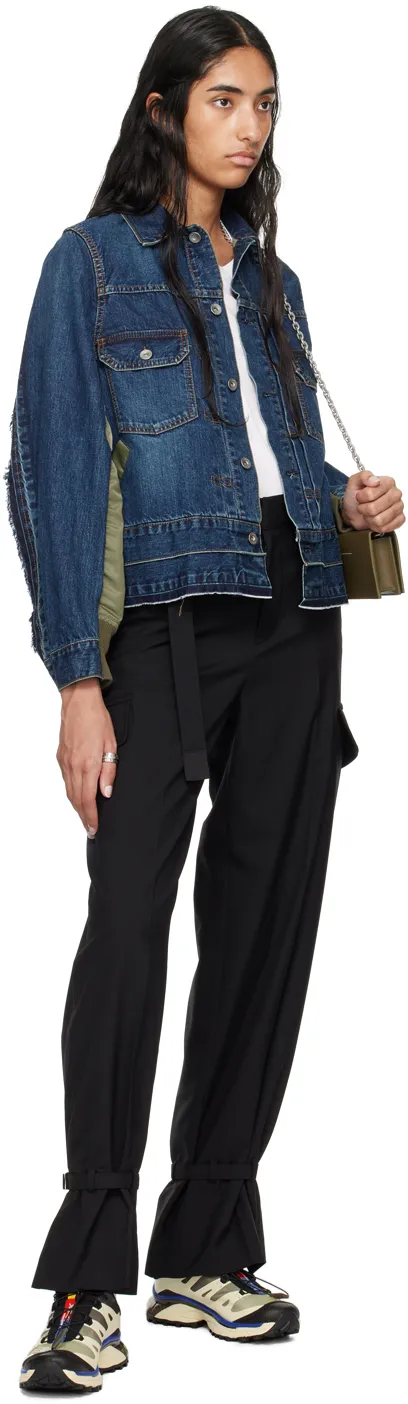 Sacai Straight-Leg Belted Cargo Pants
