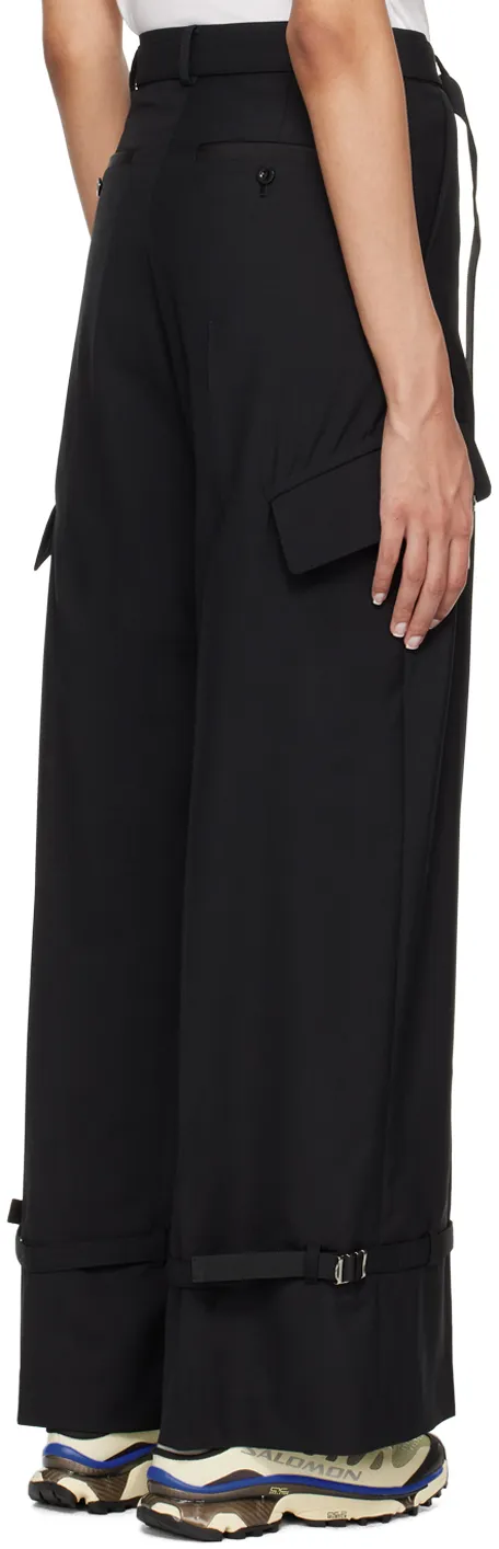 Sacai Straight-Leg Belted Cargo Pants