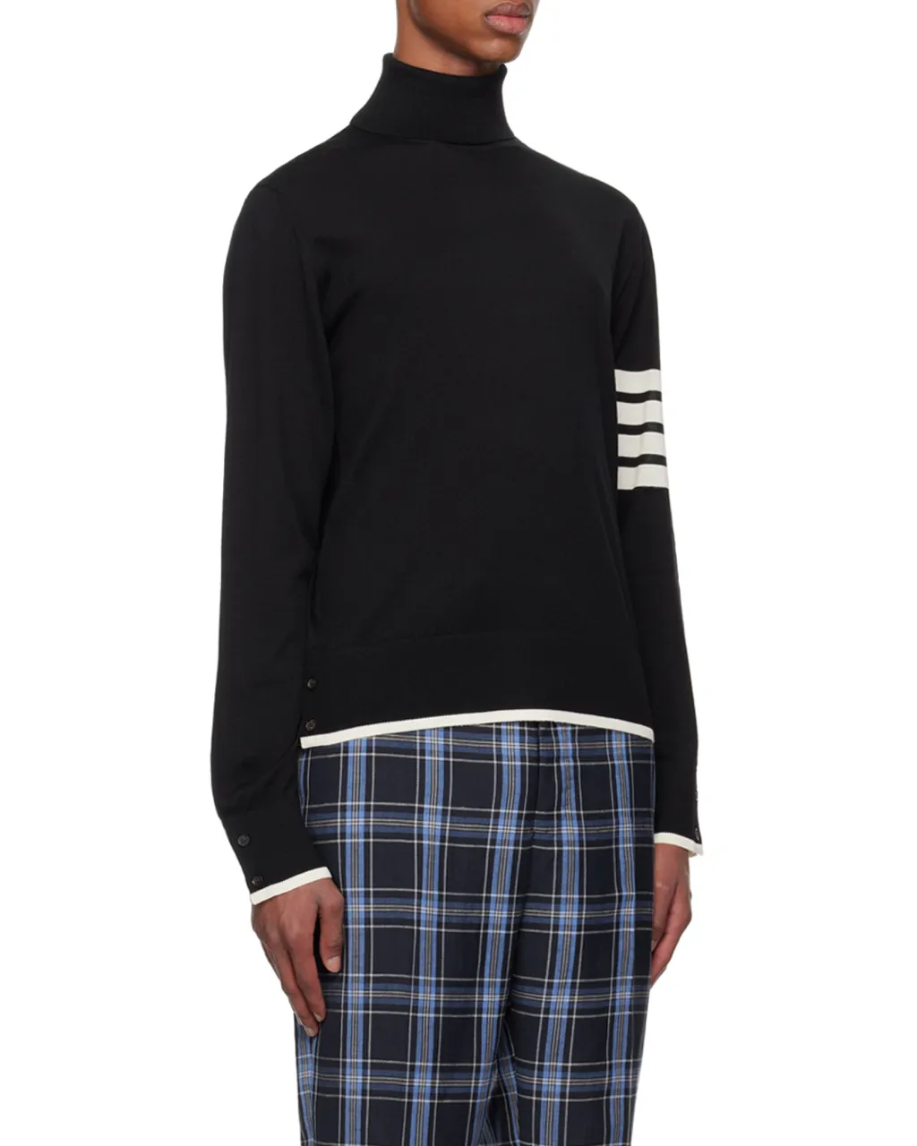 Thom Browne 4-Bar High-Neck Knitted Jumper