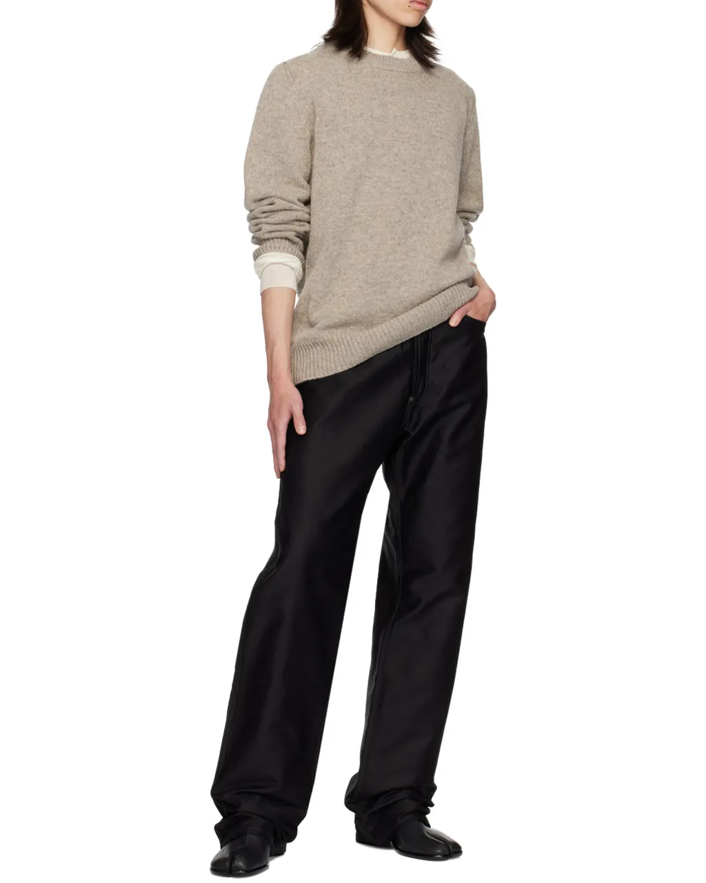 Maison Margiela Long Sleeved Crewneck Knitted Jumper
