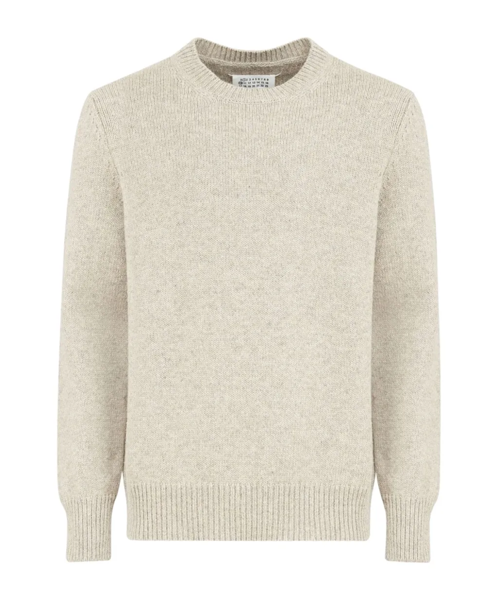Maison Margiela Long Sleeved Crewneck Knitted Jumper