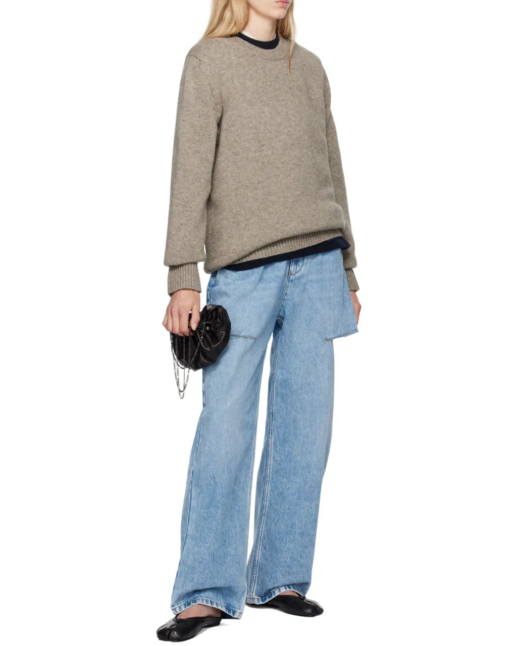 Maison Margiela Long Sleeved Crewneck Knitted Jumper