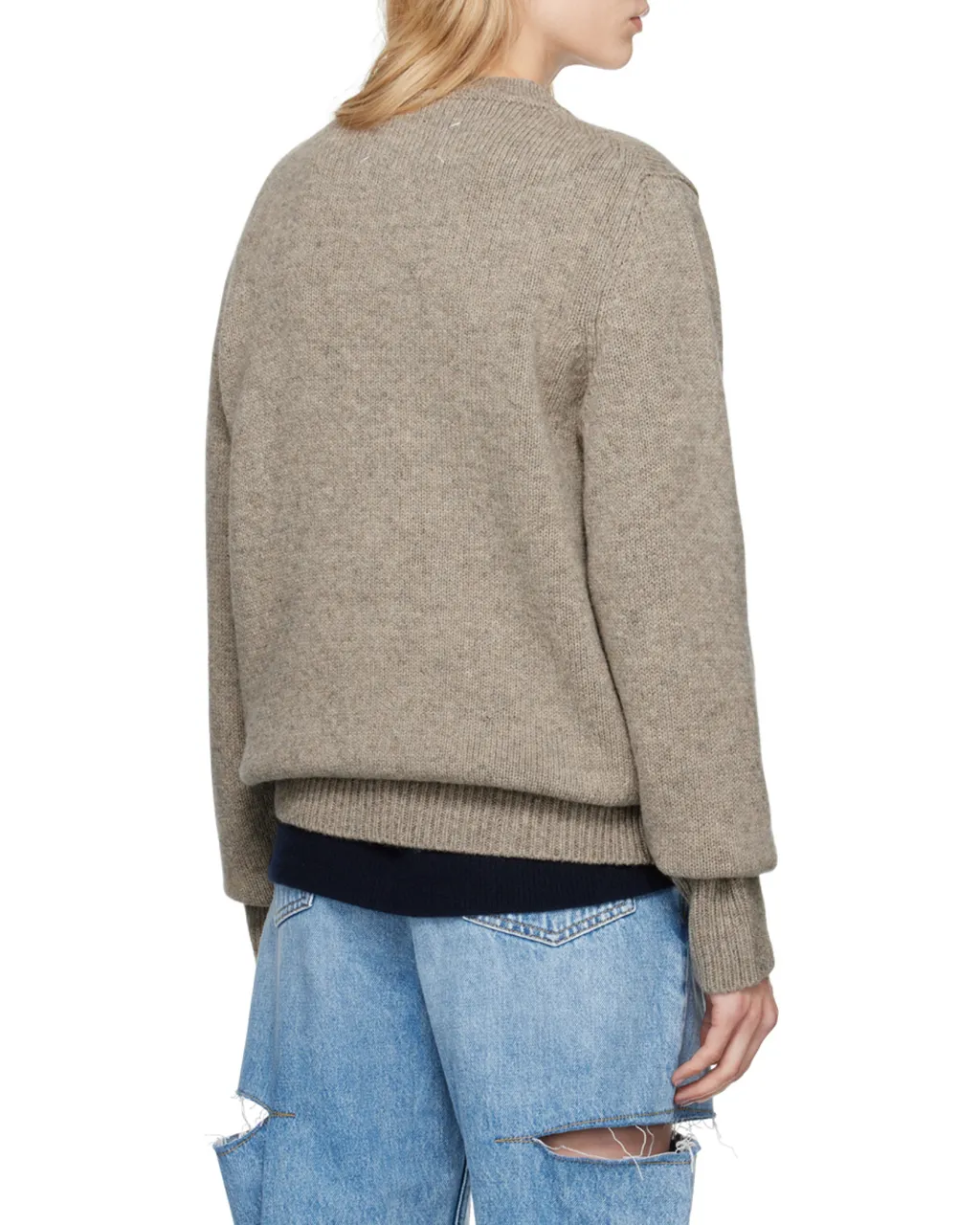 Maison Margiela Long Sleeved Crewneck Knitted Jumper