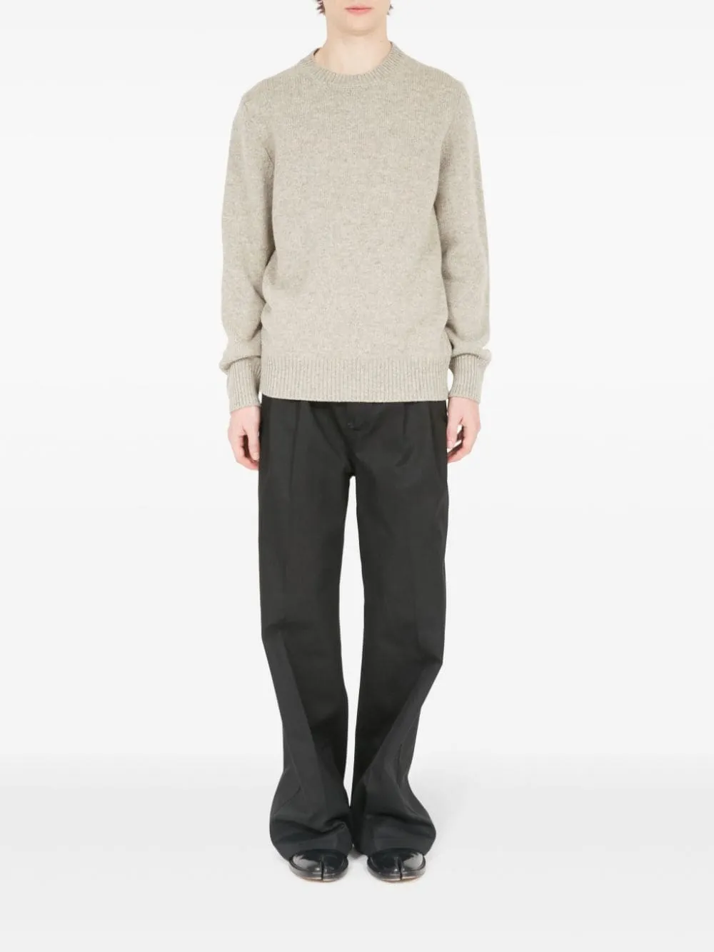 Maison Margiela Long Sleeved Crewneck Knitted Jumper