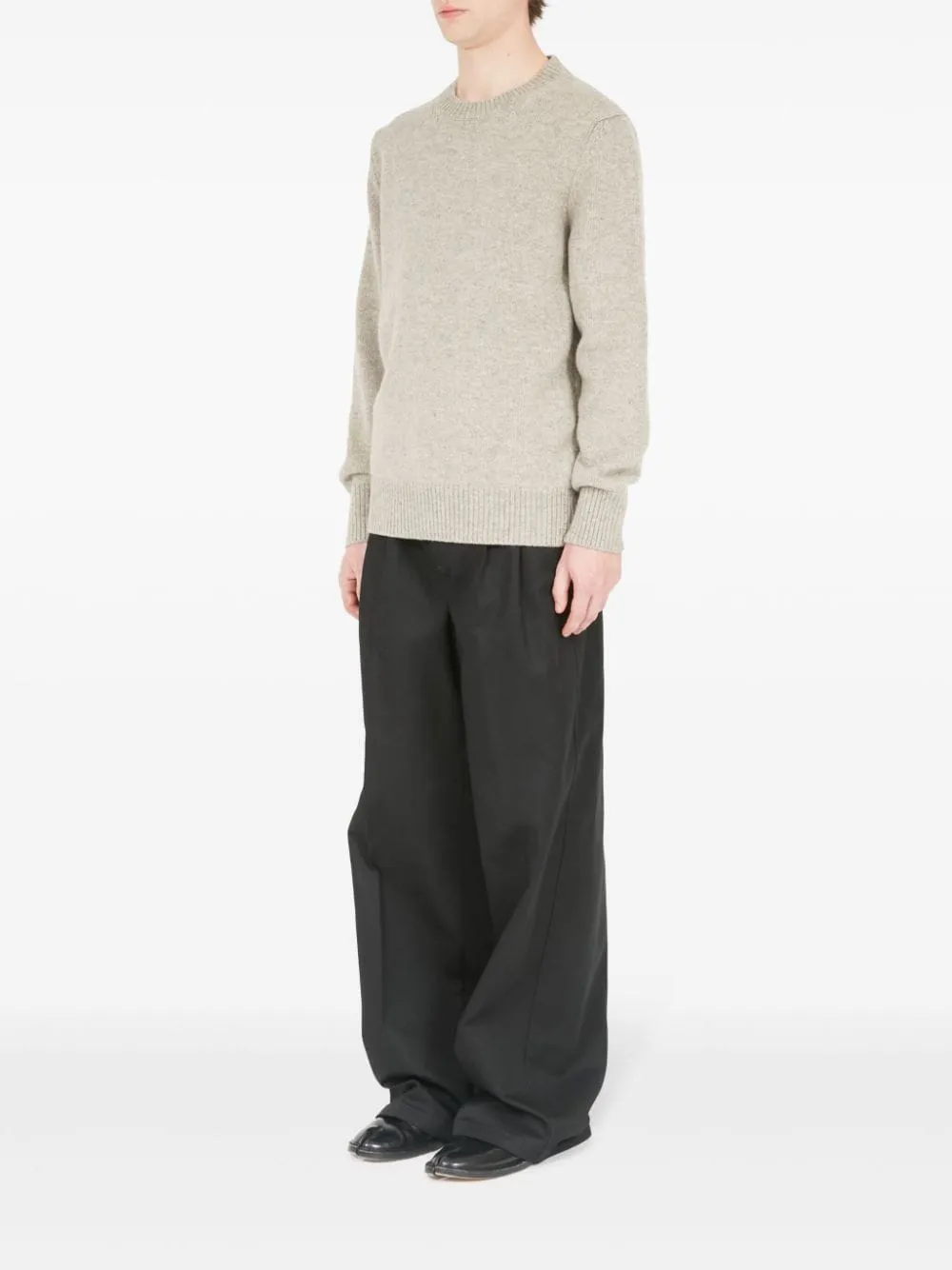 Maison Margiela Long Sleeved Crewneck Knitted Jumper