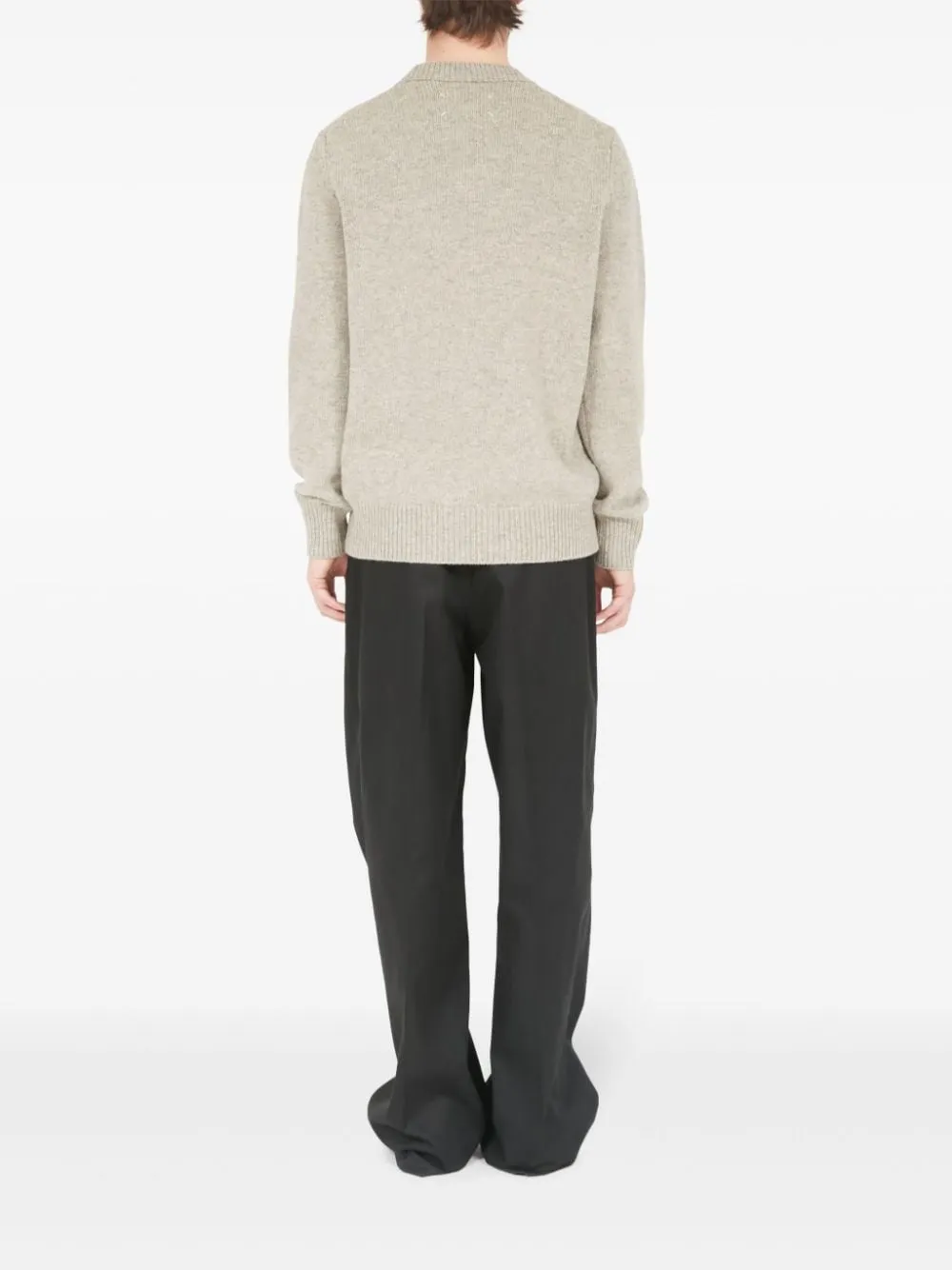 Maison Margiela Long Sleeved Crewneck Knitted Jumper