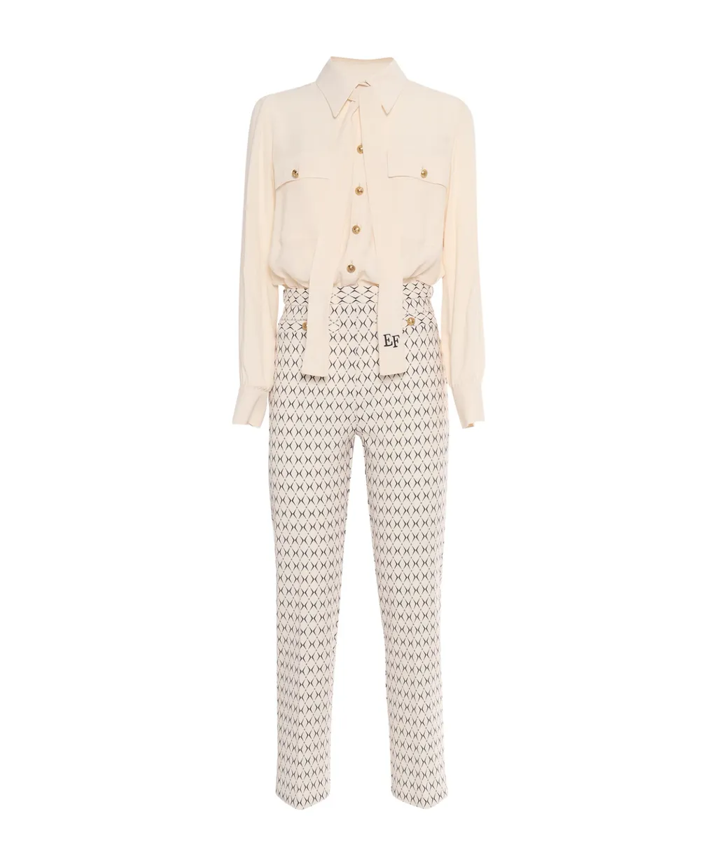 Elisabetta Franchi Stretch Crpe Jumpsuit
