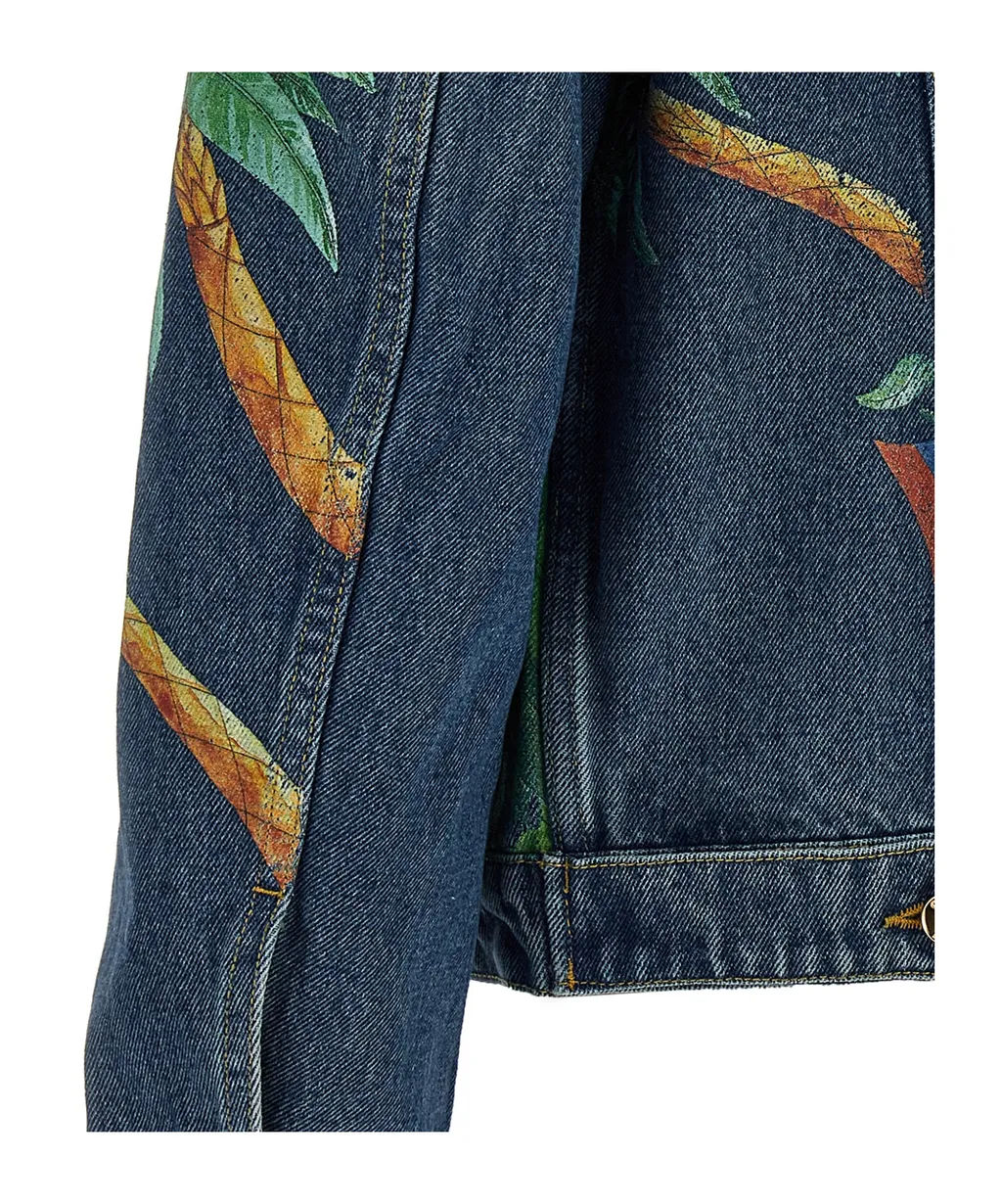 Casablanca Tennis Club Washed Denim Jacket