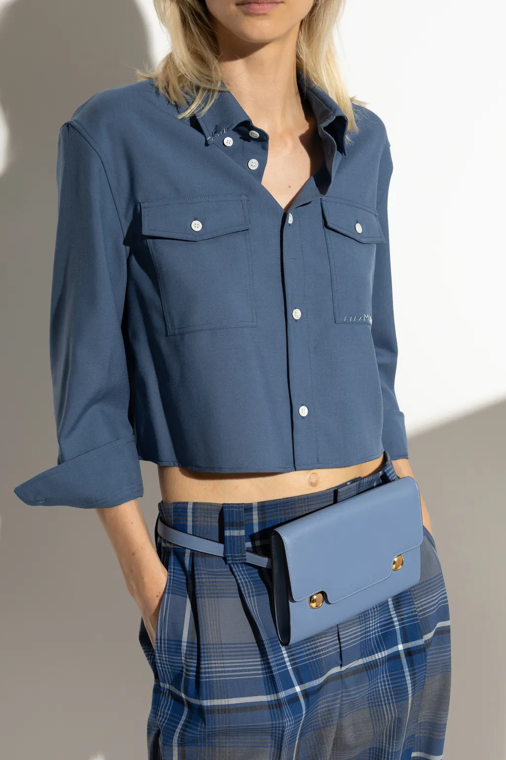 Marni Trunkaroo Foldover Top Belt Bag