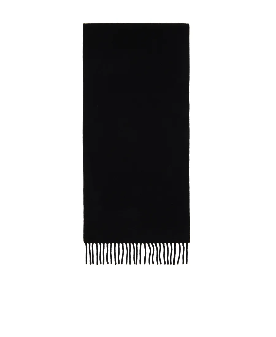 Vivienne Westwood Logo Embroidered Fringed Scarf