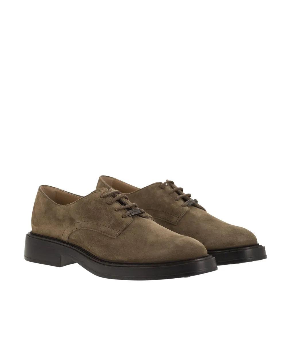 Tod's Round Toe Lace-Up Shoes