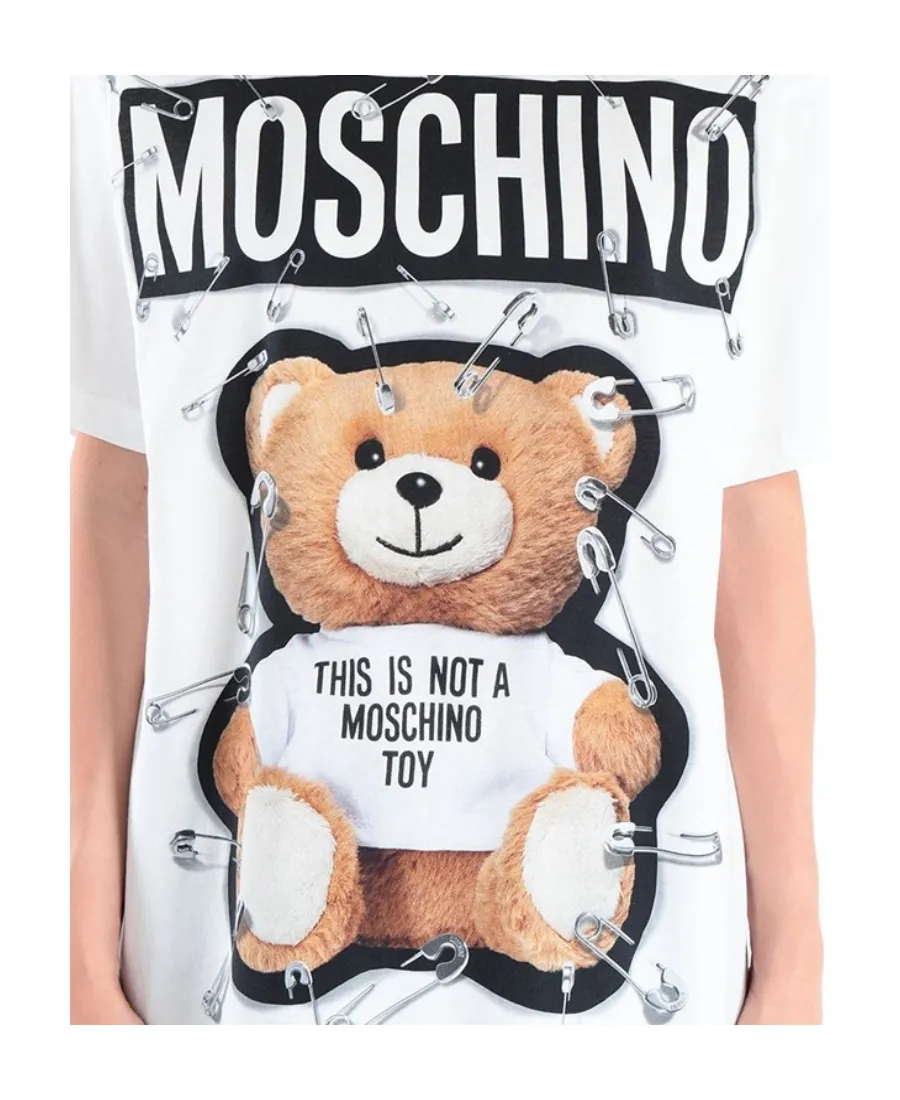 Cotton Pin Teddy Bear Short-Sleeved T-Shirt
