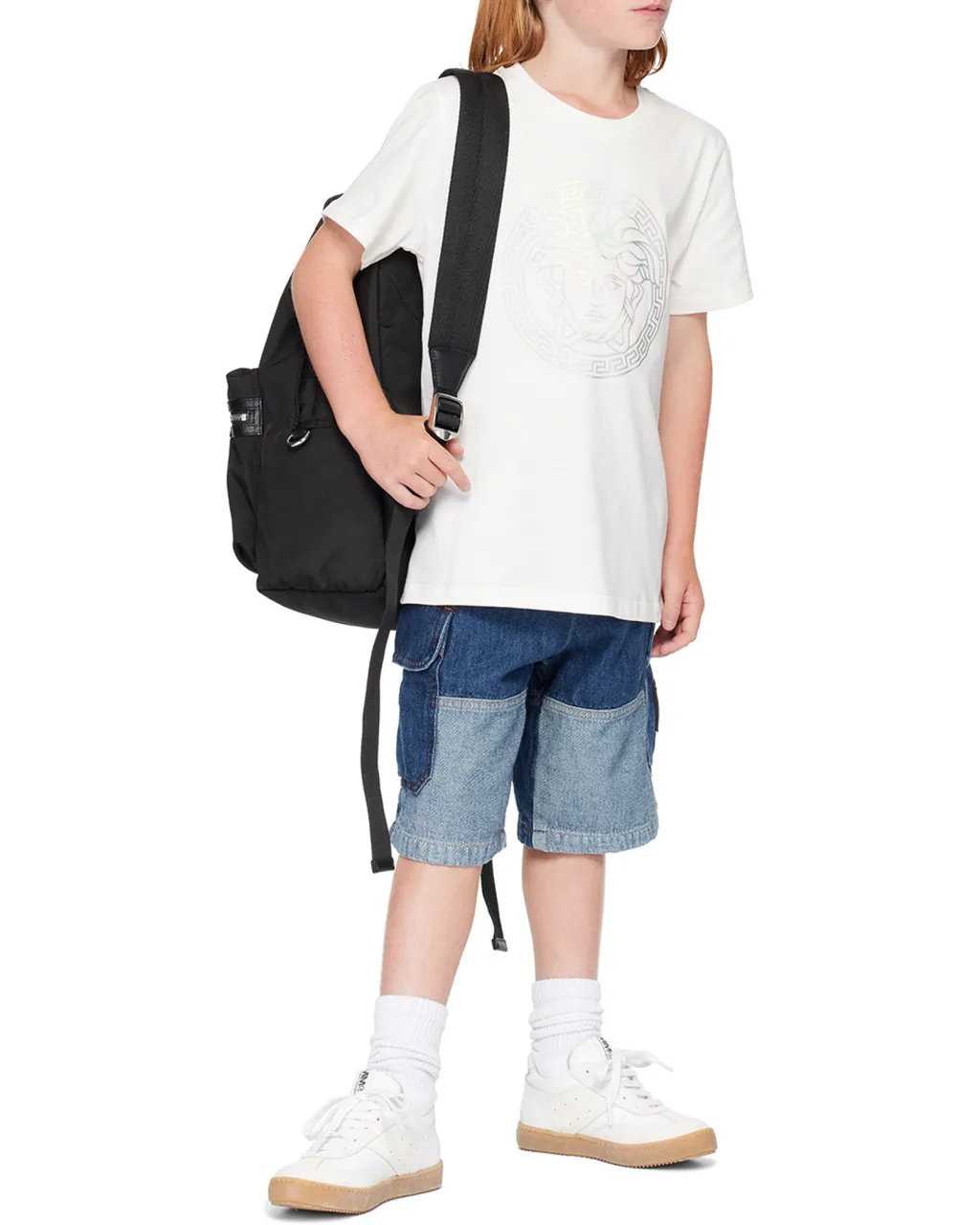 Versace Kids Medusa Head-Printed Crewneck T-Shirt