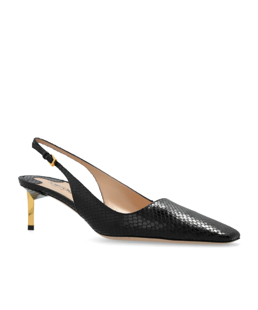 Tom Ford Embossed Slingback Pumps