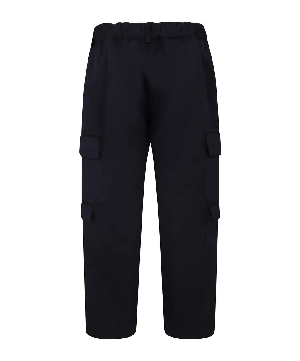 Versace Kids Gabardine Straight-Leg Cargo Trousers