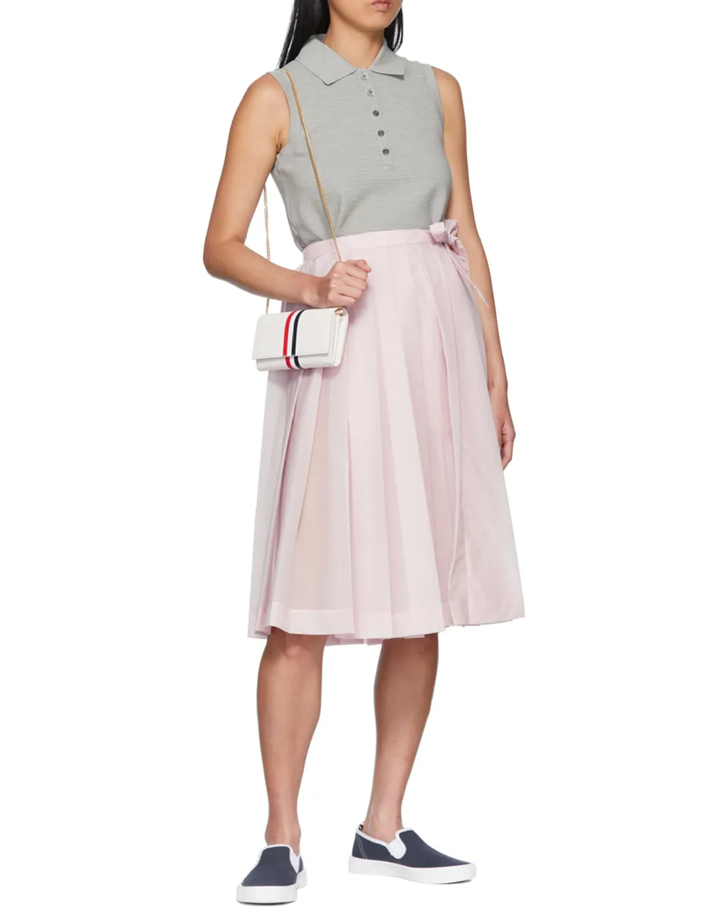 Pleated Midi Skirt
