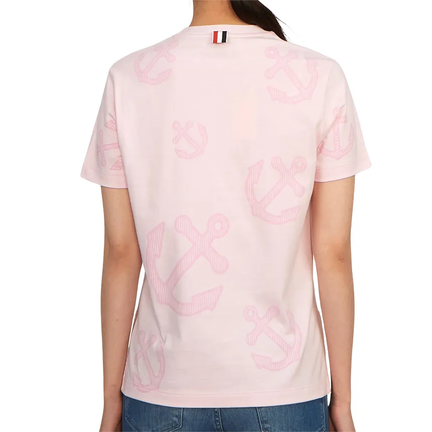 Thom Browne Anchor Printed Crewneck T-Shirt