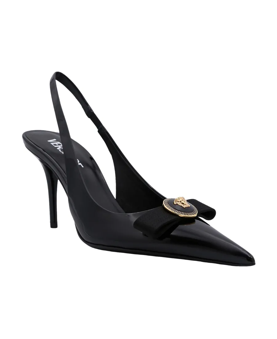 Versace Gianni Ribbon Slingback Pumps