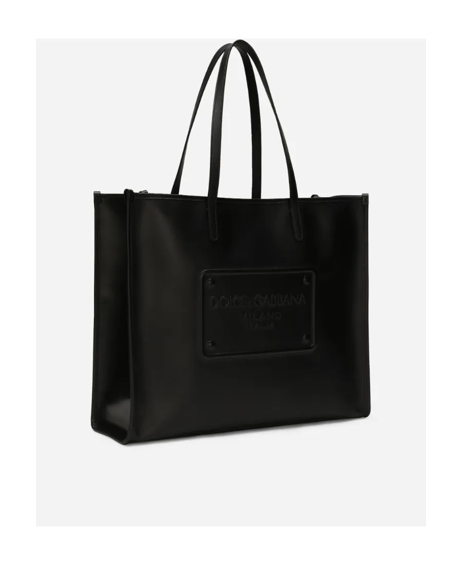 Dolce & Gabbana Logo Embossed Top Handle Bag
