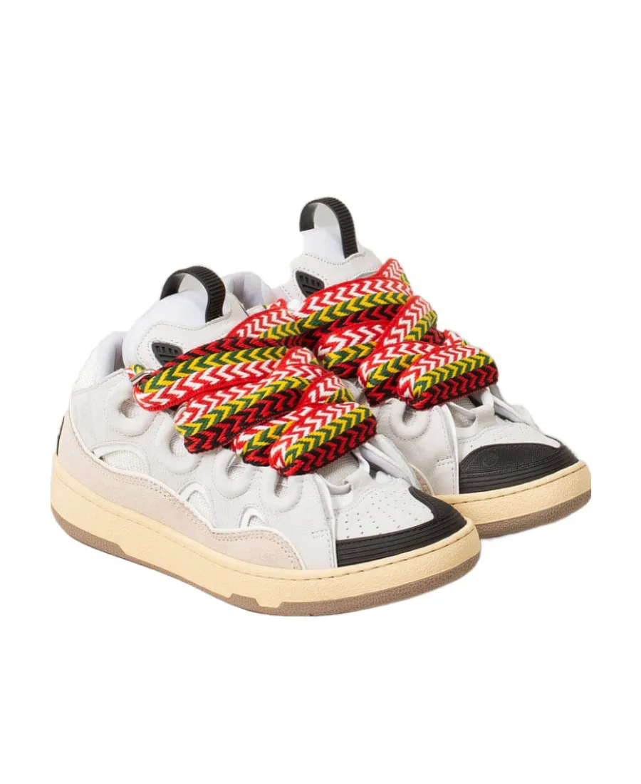 Lanvin Curb Lace-Up Sneakers