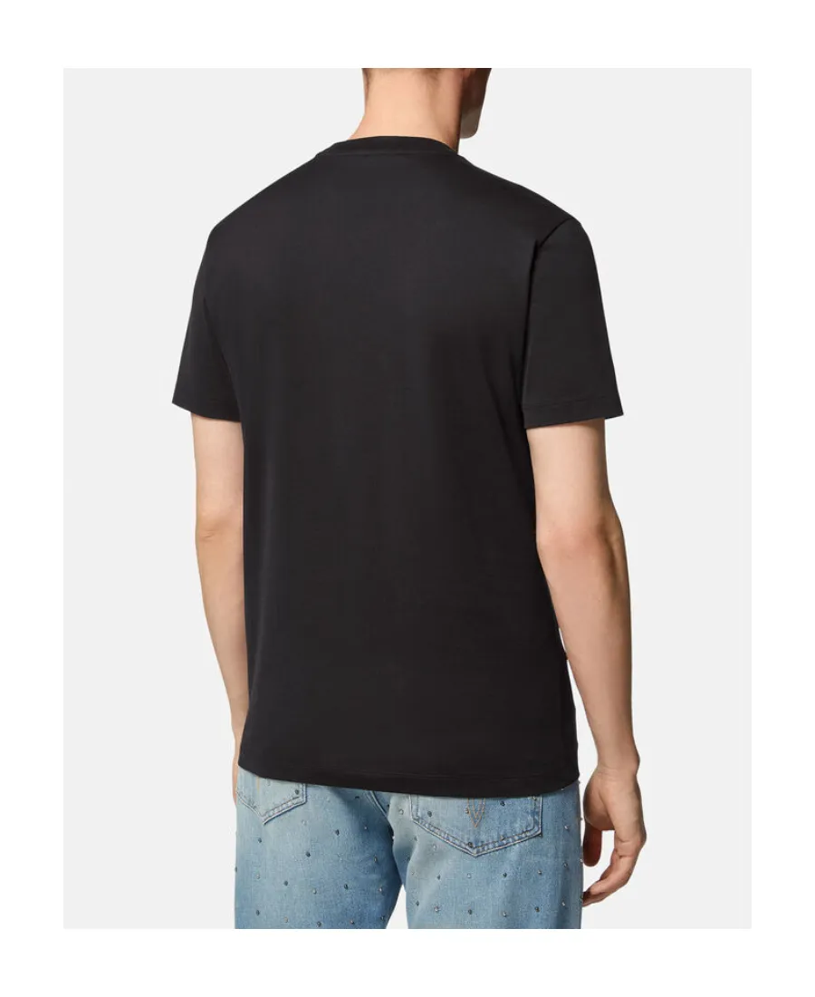 Versace Logo Printed Crewneck T-Shirt
