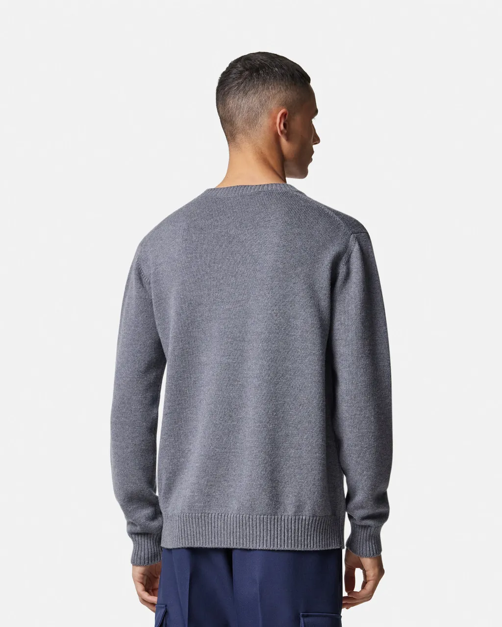 Versace Logo-Embroidered Crewneck Jumper
