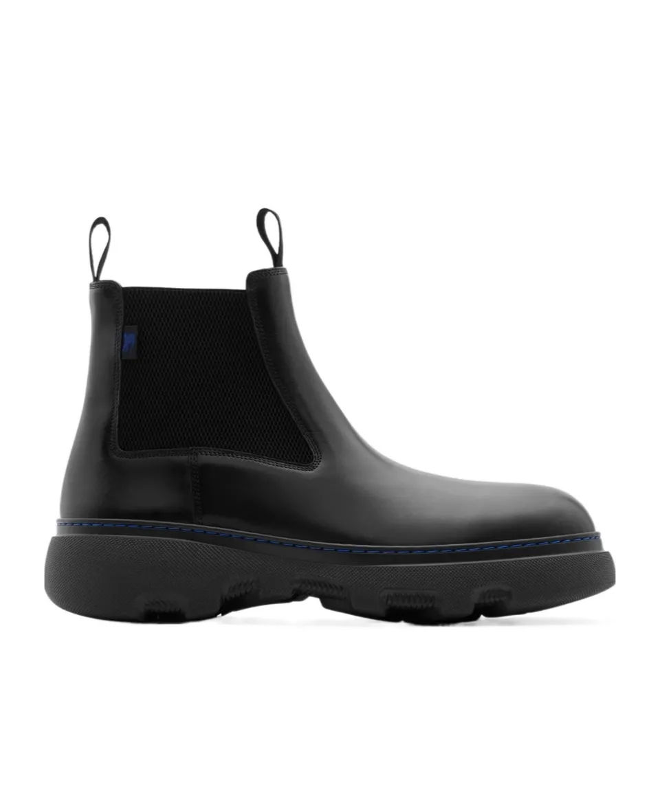 Burberry Creeper Round-Toe Ankle Boots