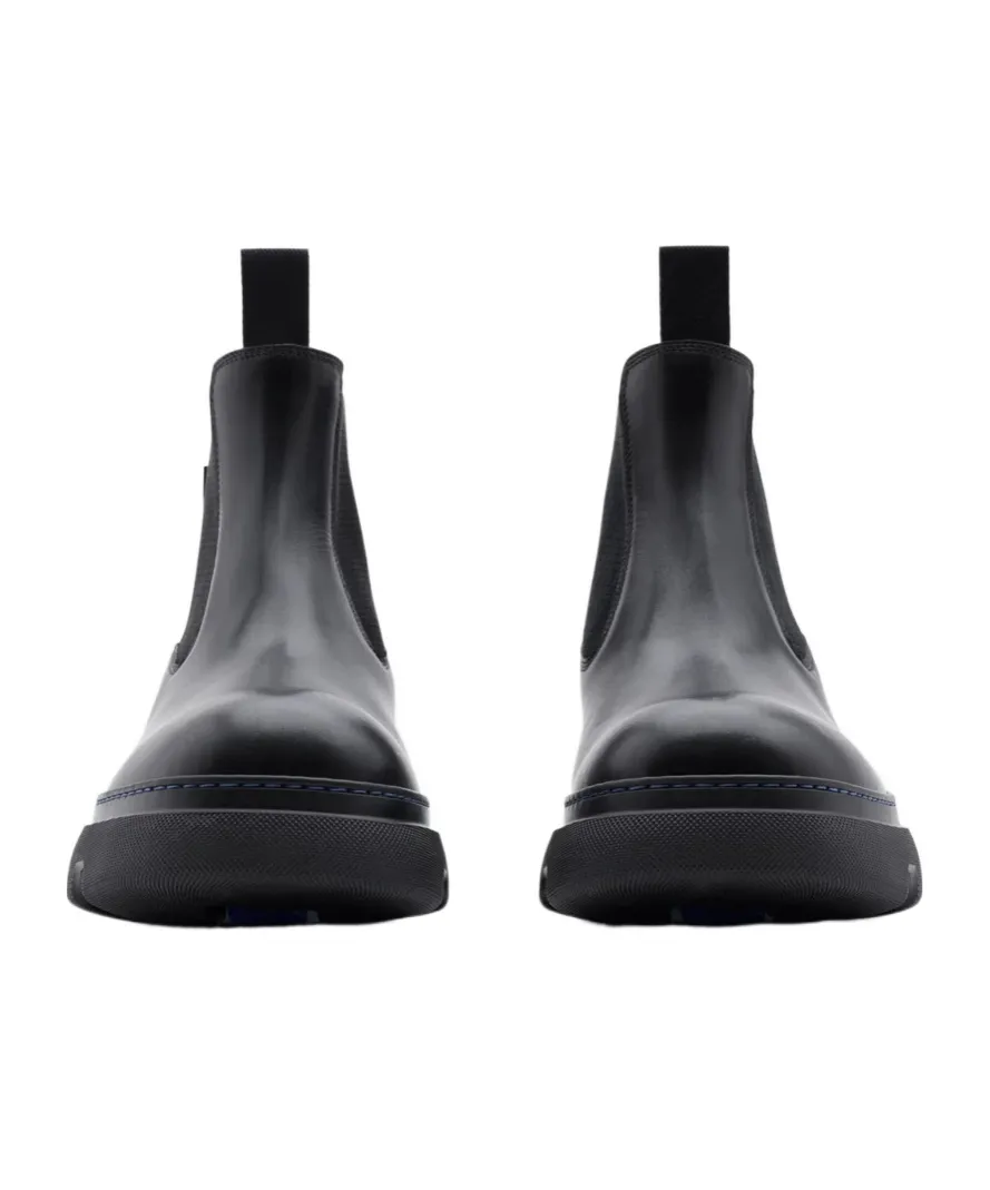 Burberry Creeper Round-Toe Ankle Boots