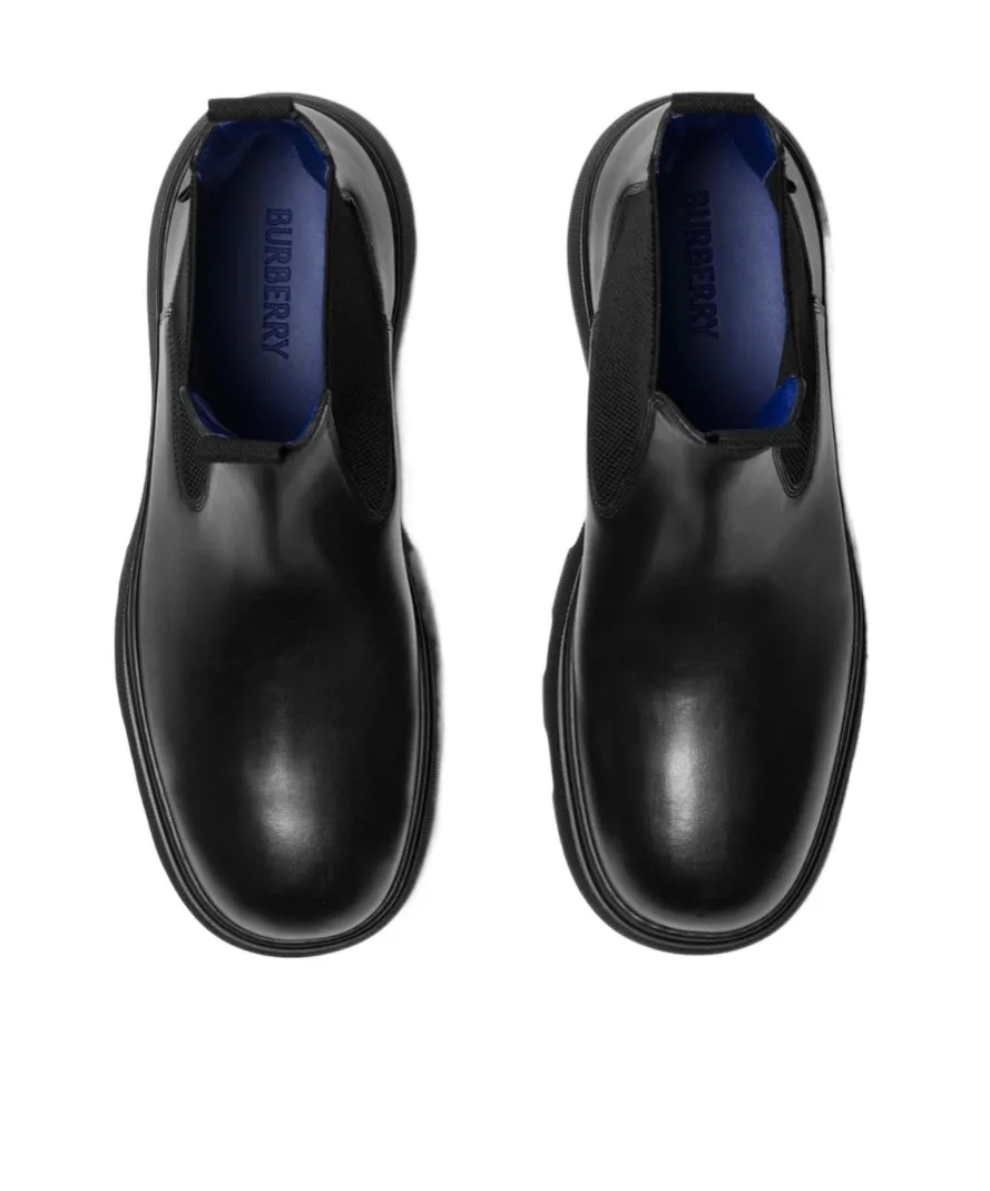 Burberry Creeper Round-Toe Ankle Boots