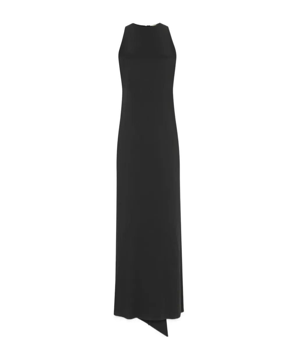 Saint Laurent Back-Tie Sleeveless Dress